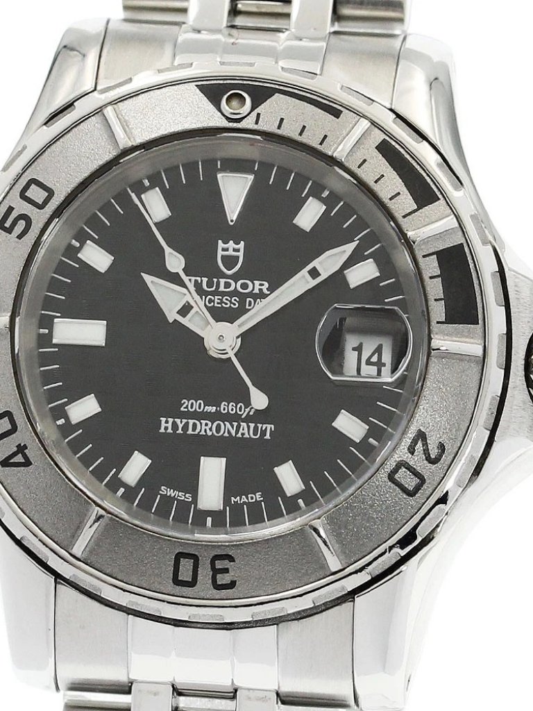 Tudor Princess Date Hydro Note 99090 Date Black Dial Automatic Ladies